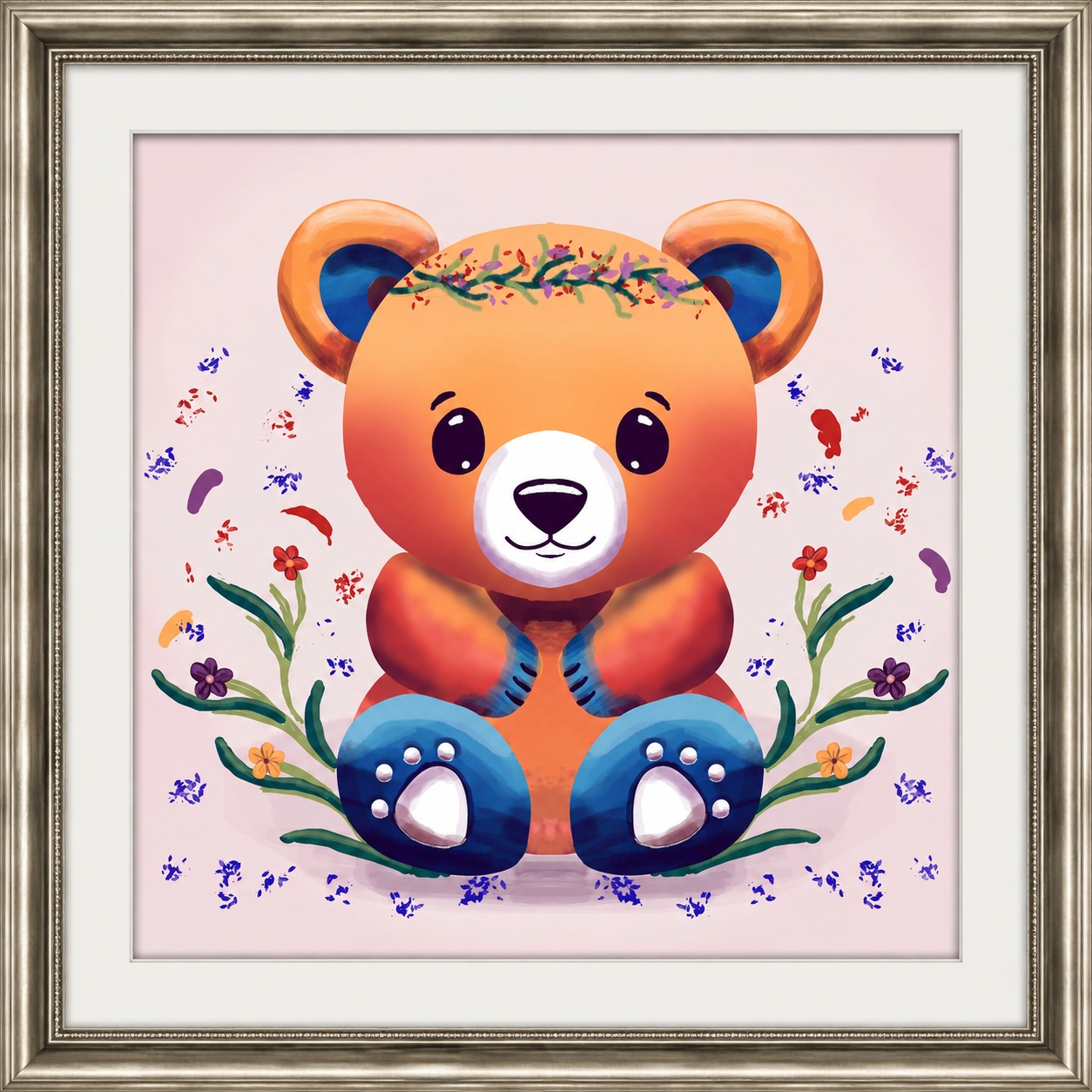 Bearly Contained canvas artwork