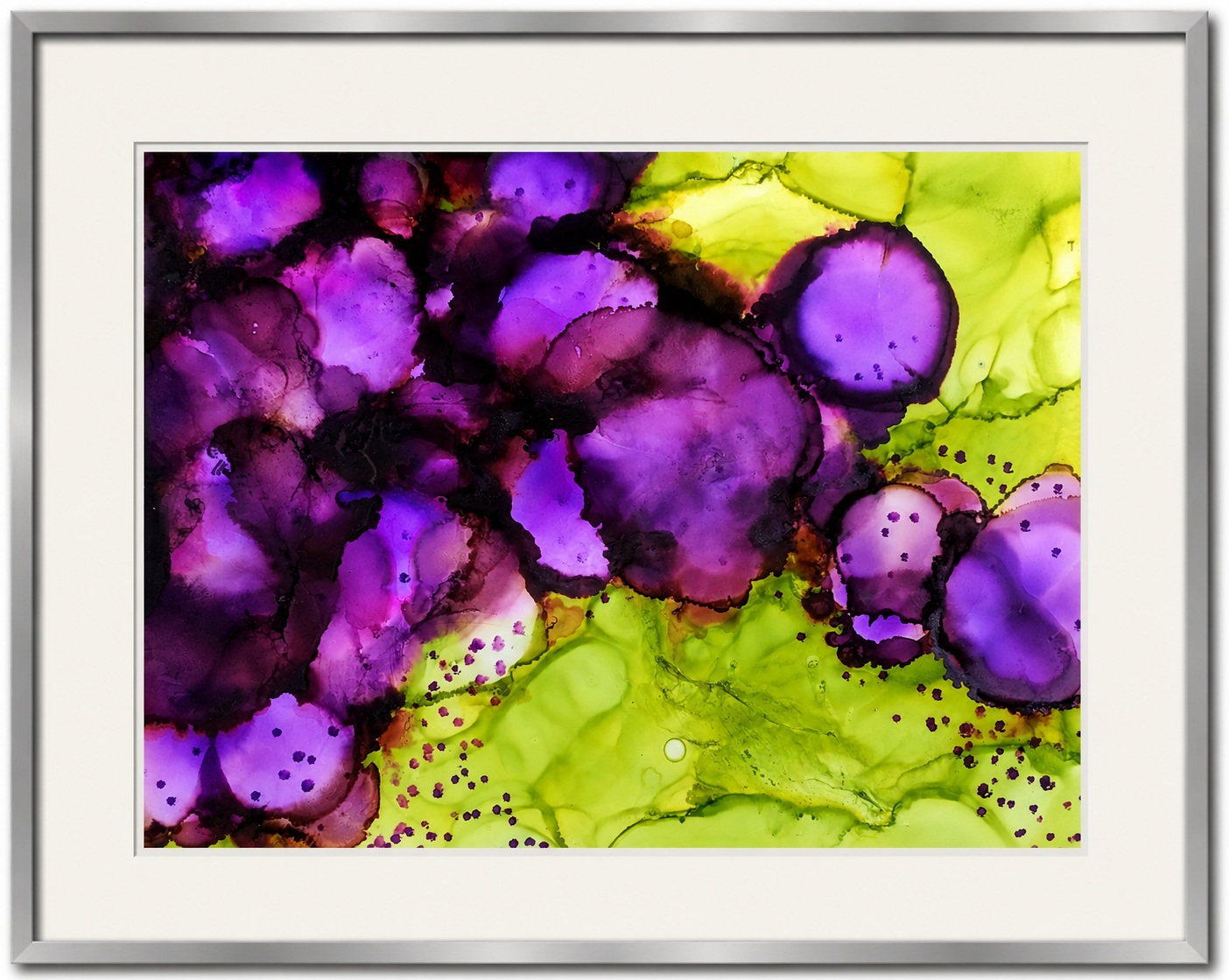 Purple Rain abstract canvas artwork