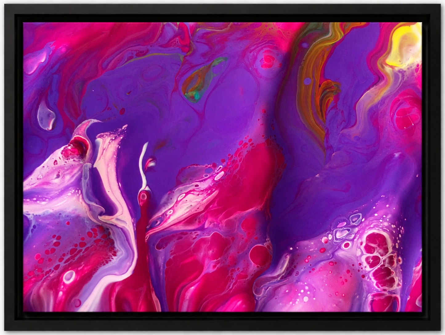 Purple Passion abstract canvas artwork