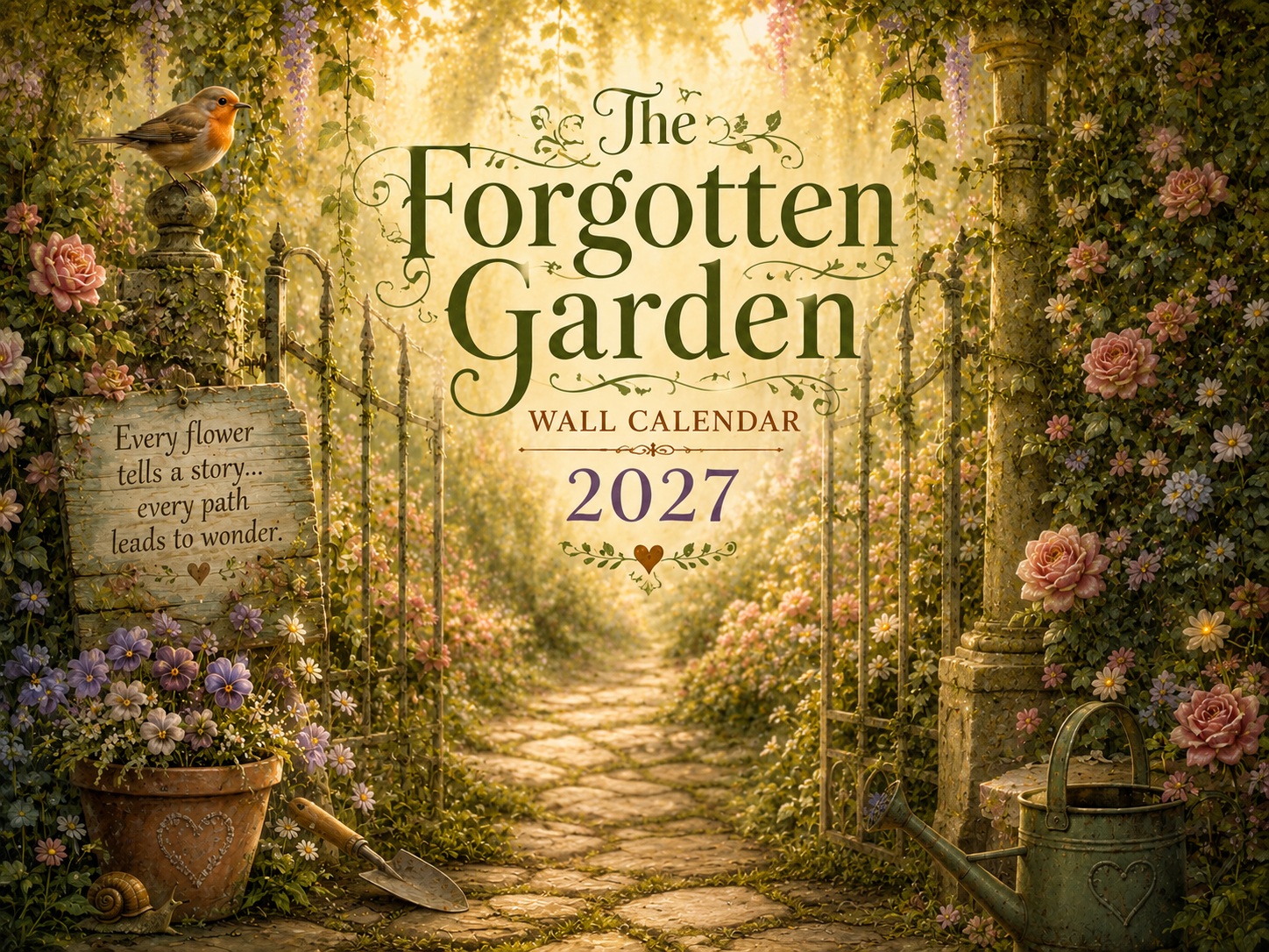 Forgotten Garden 2027 Calendar